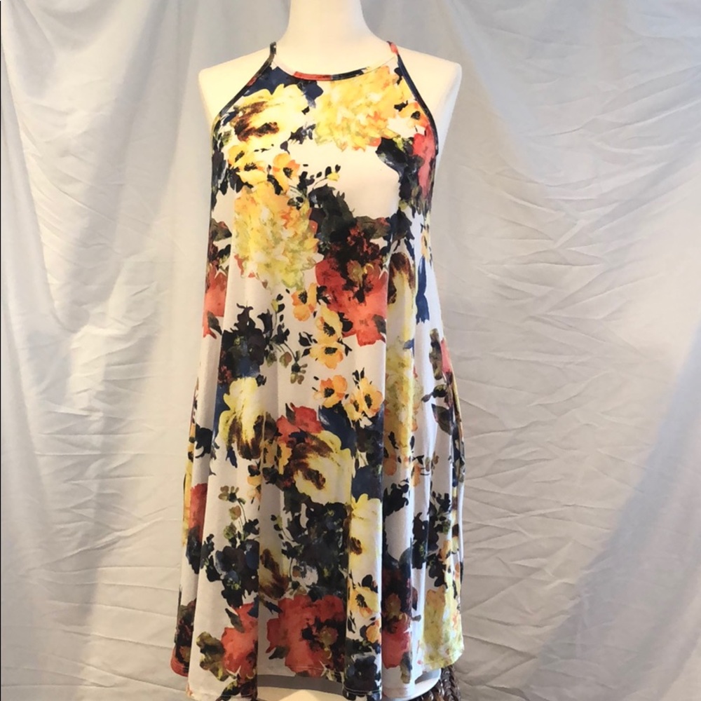 Casual Floral Swing Dress
